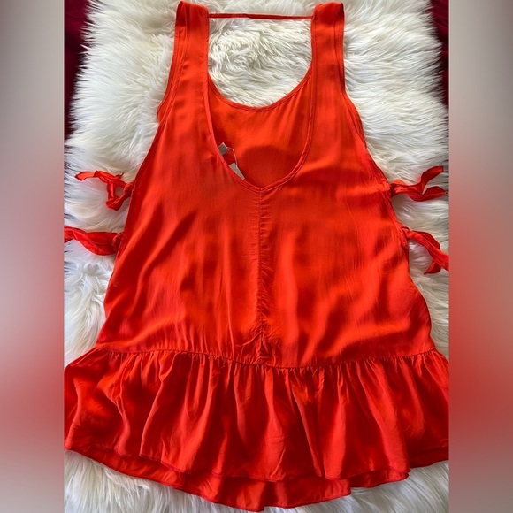 CHELSEA28 Tayla Swim Cover Up Sz Small Side Tie Short Dress Size NWT Beach - Picture 5 of 8